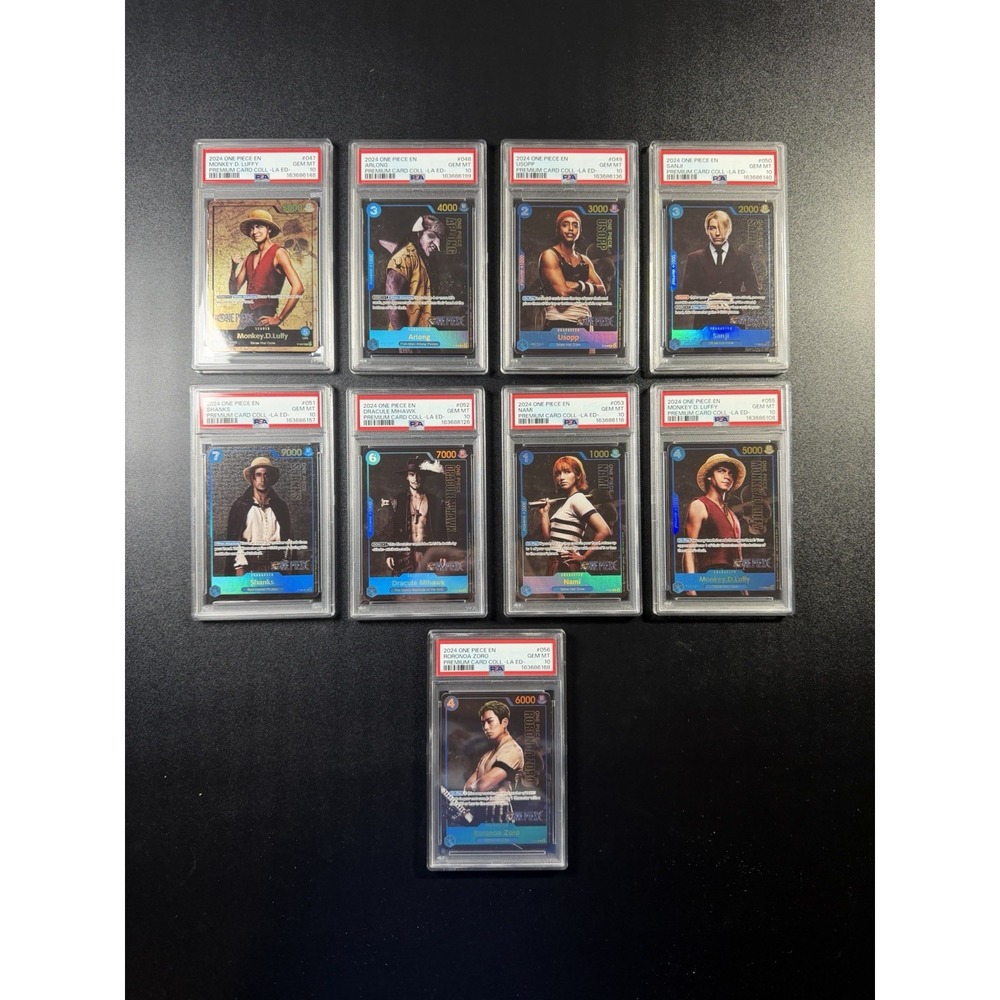 2024 One Piece Premium Card Live Action Set All Cards PSA 10 B1